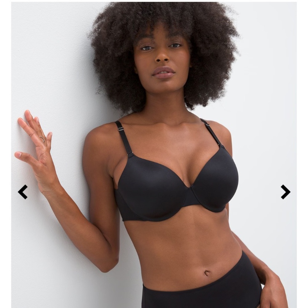 🌹SOMA VANISHING BACK • Smooth Black Full Coverage Bra •